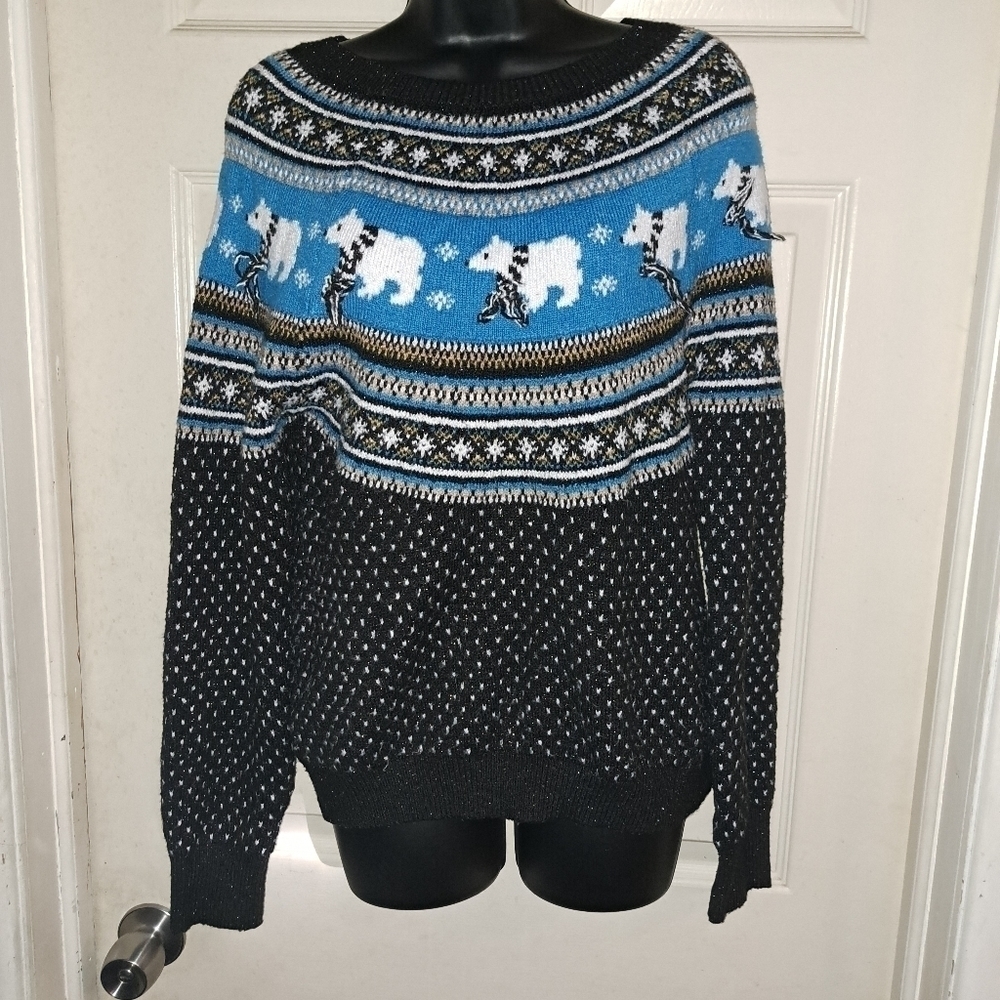 Holiday time Girls medium sweater (8-10)